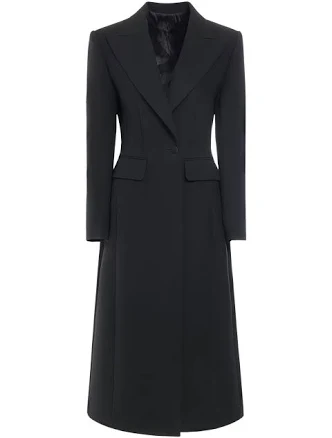 Women's Peaked Lapel Single Breasted One-Button Long Sleeve Blazer Dress with