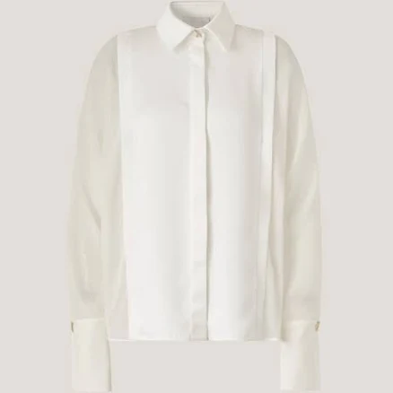 Silk Shirt with sheer Sleeves