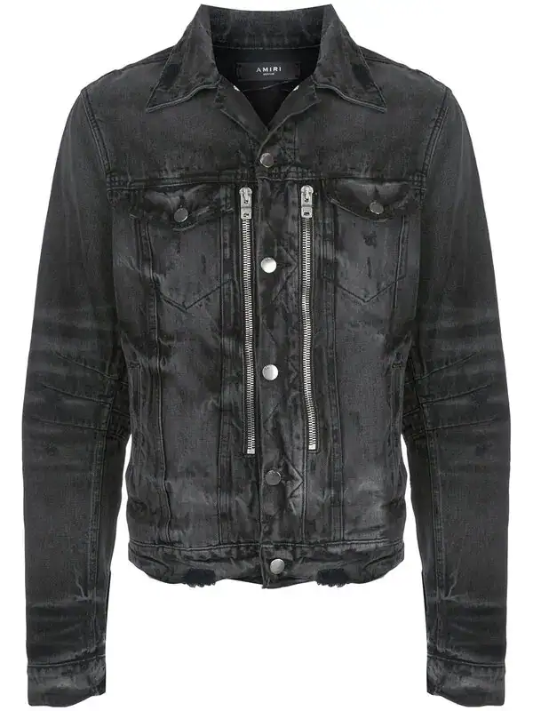 Bandana MX2 Distressed Denim Jacket