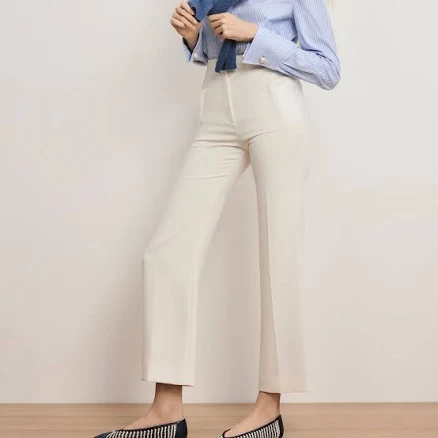 Veronica Beard Women's Carys Cropped Wide-Leg Pants