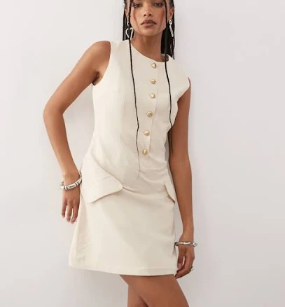 Amy Lynn Women's Rita Soft Tailored A-Line Woven Mini Dress