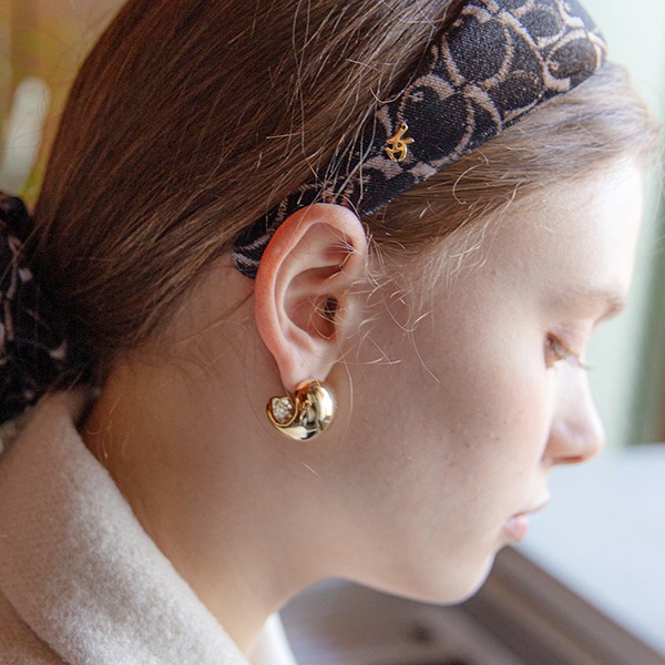 Bold Plump Half Ring Earrings