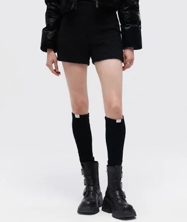 fallett Knitted Leg Warmers Black