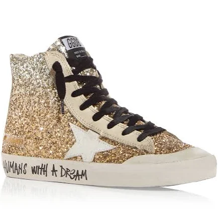 Golden Goose Francy Penstar Embellished High Top Sneakers
