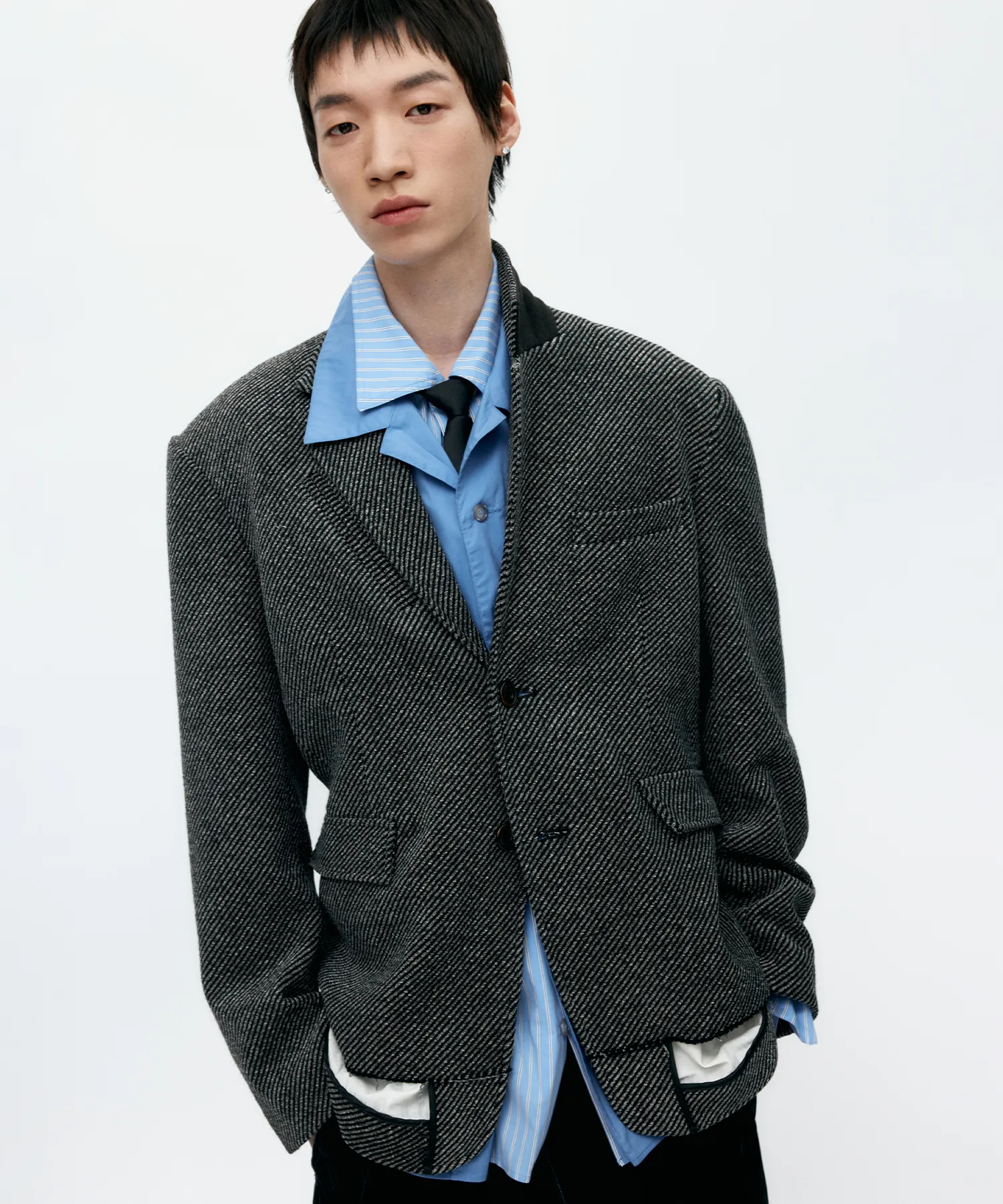 Herringbone Inside Out Coat