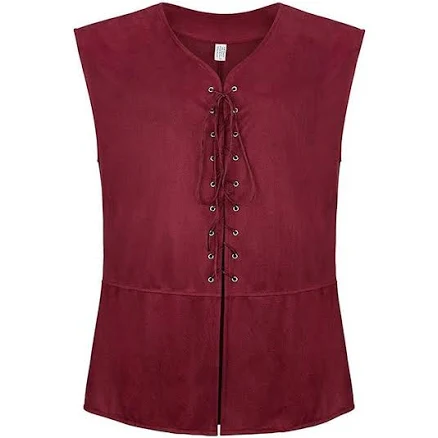 Stylish Lace Up Waistcoat For Men's Medieval Renaissance Steampunk