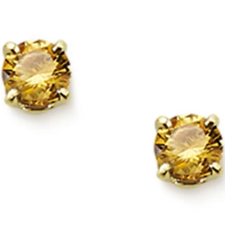 James Avery 14k Gold Citrine Ear Posts