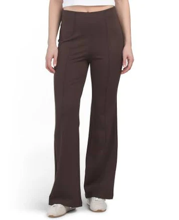 Ponte Knit Slim Bootcut Pants
