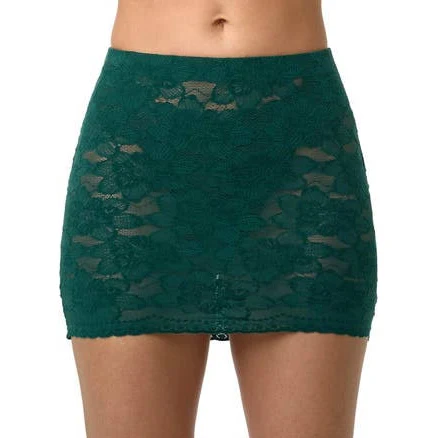 Naked Wardrobe Floral Lace Miniskirt