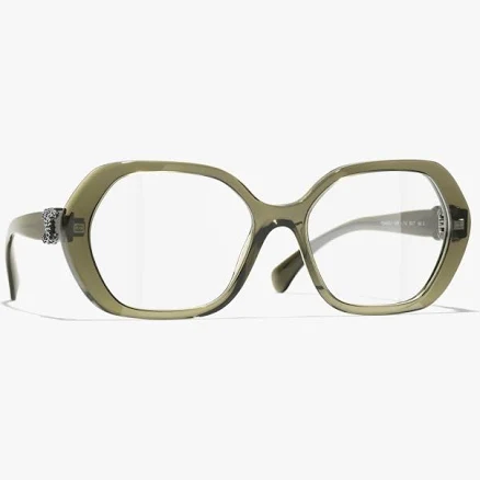 Women's CHANEL Square Eyeglasses Acetate