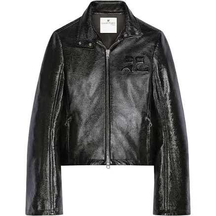 Courreges Women's Embossed-Logo Zip-up Jacket