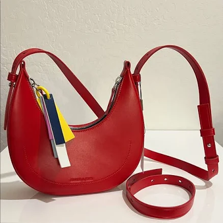 Charles & Keith Bags | Charles & Keith Carey Crescent Bag - Red | Color: Red | Size: Os | Anh000580's Closet