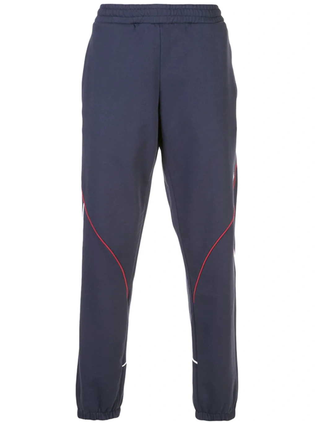 Graphic Print Track Pants In Blue
