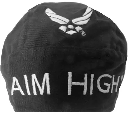 Air Force Cotton Doo Rag Skull CapAir Force Cotton Doo Rag Skull Cap