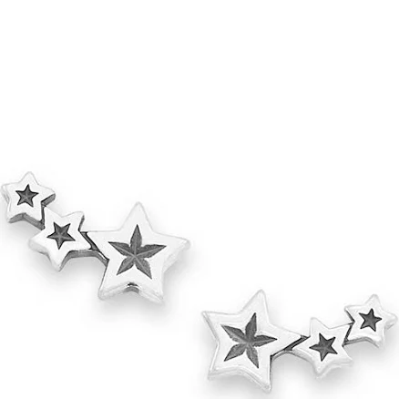 James Avery Sterling Silver Twinkling Stars Ear Climbers