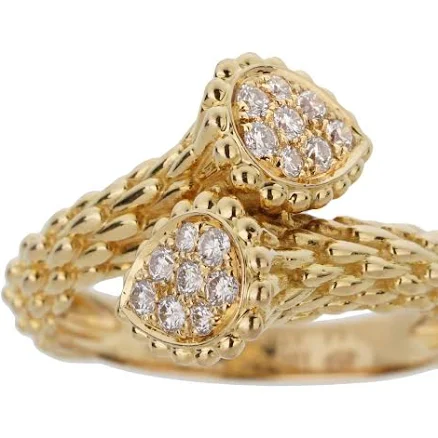 18k Yellow Gold Diamond Serpent