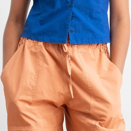 Hannah Cropped Tie Vest - Blueberry Medium