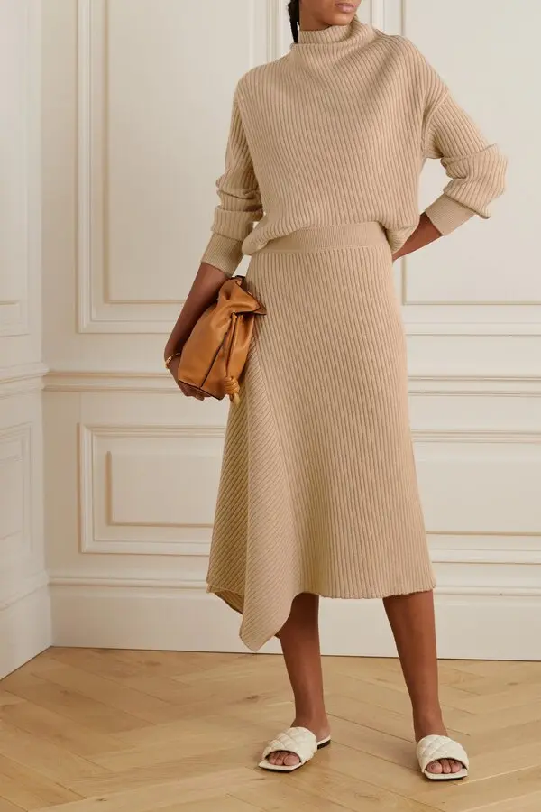 Mellbreak Cashmere Midi Skirt