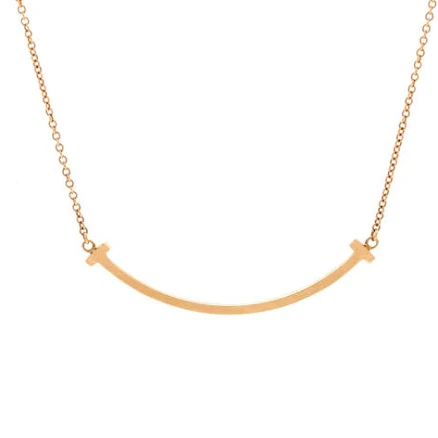 Tiffany T Smile Rose Gold Pendant