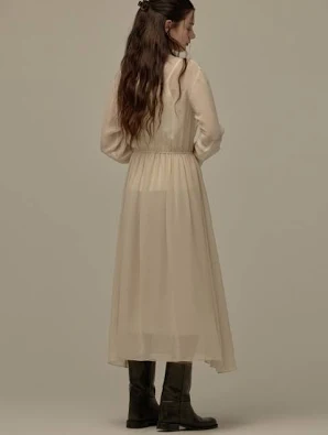 BEMUSE MANSION Sheer Long Dress