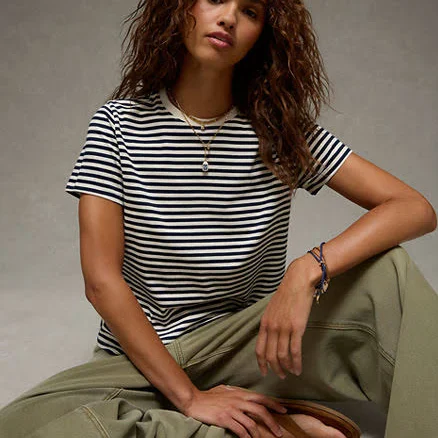 American Eagle AE Everyday Striped T-Shirt for Women