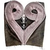 Heart Rib Pink Patchwork Tie-Dye Denim Corset Top with Cutout