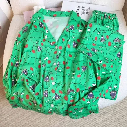 Women's Long Sleeve Funny Mob Psycho Pajamas