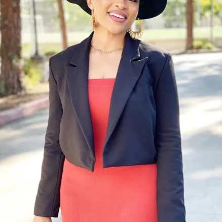 Open Crop Blazer