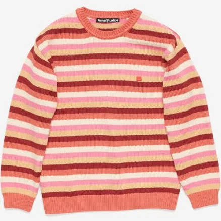 Acne Studios Kids Striped Knitted Crew-Neck Jumper