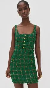 Valli Square Neck Mini Dress