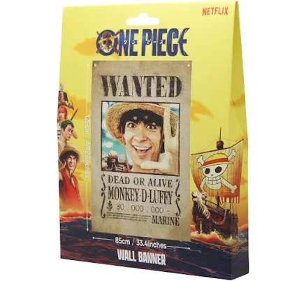 One Piece Luffy Wanted Wall Banner