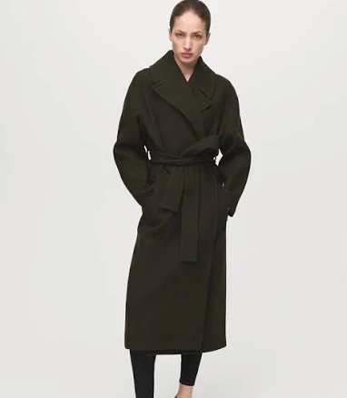 MANGO Women's Belted Manteco Wool Coat