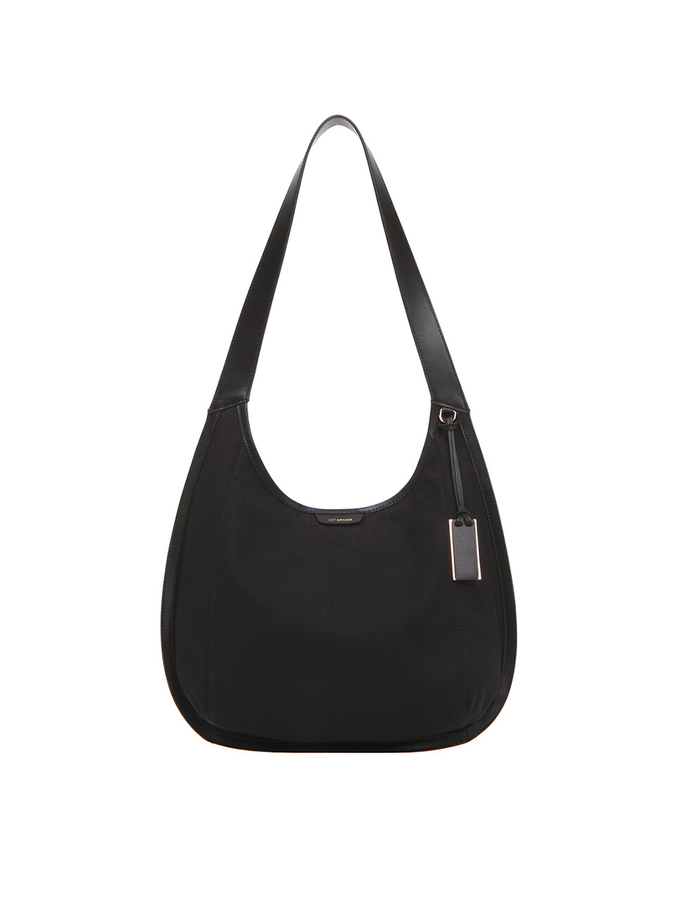 Kaia Canvas Hobo Bag _Black