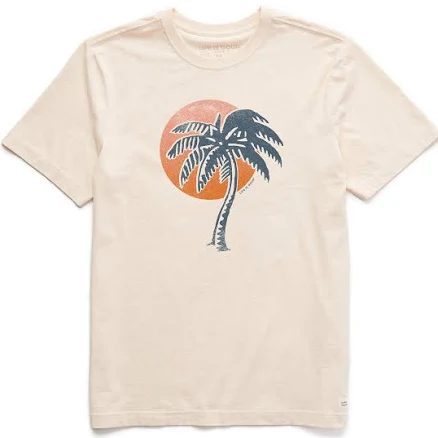 Life Is Good Men's Palm Tree Sunset T-Shirt