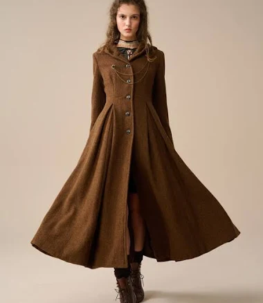 My Fair Lady 26 Hooded Wool Coat