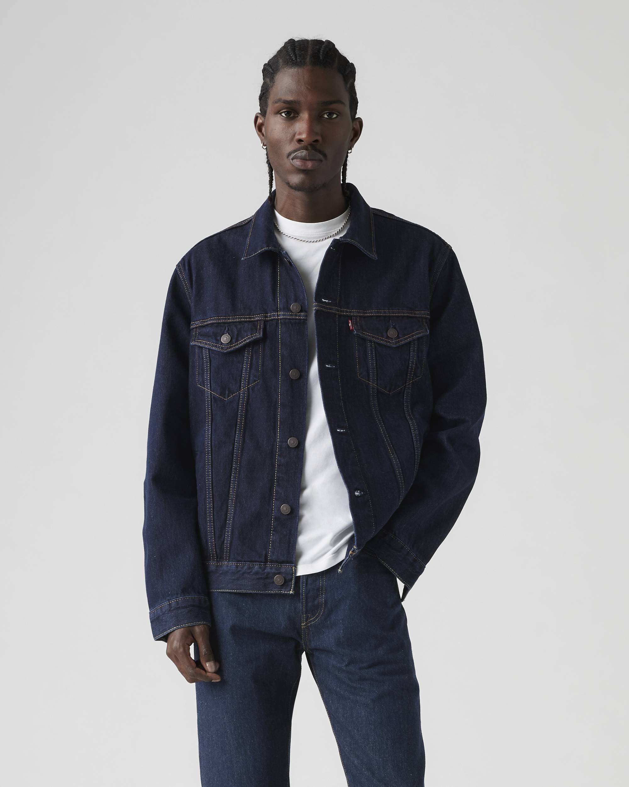 Trucker Jacket - Dark Stonewash