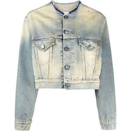Maison Margiela Women's Distressed Denim Jacket