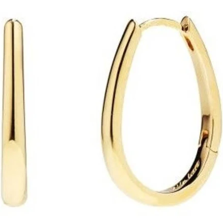 Ille Lan Delicate Gold Drop Hoop Earrings