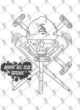 Roughneck Sticker Outline