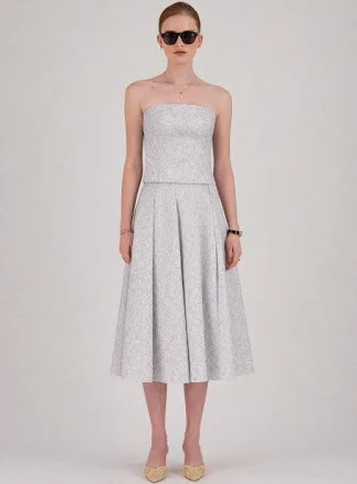 Japanese Jacquard Pleated Skirt