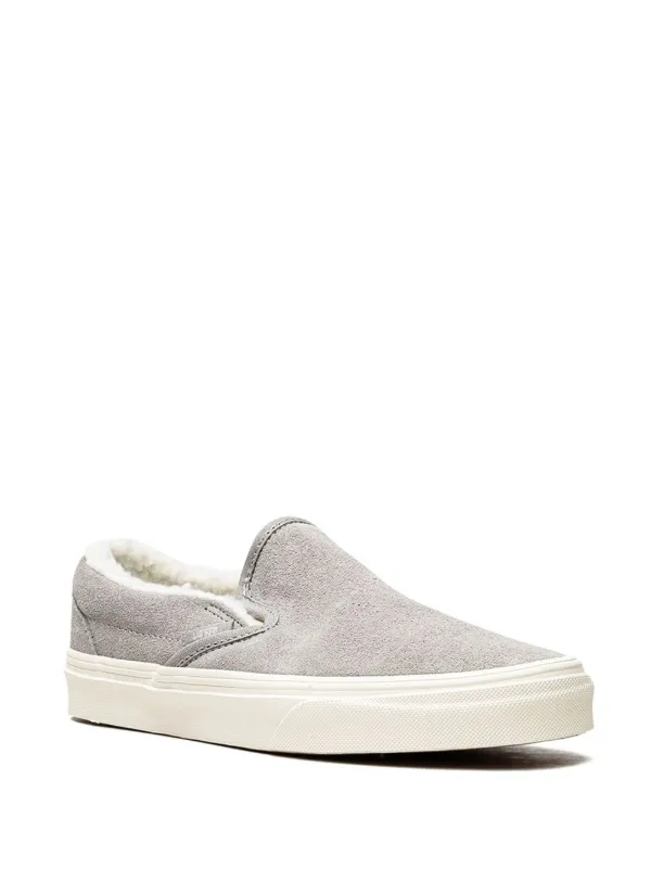 Shearling-lined Slip-on Loafers