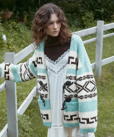 GREENBUTTER Alpaca Duffle Cardigan