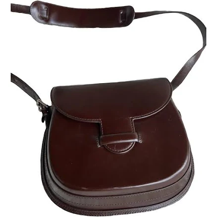 Lemaire Brown Leather Cartridge Sport Bag