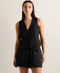 100% European Linen Vest