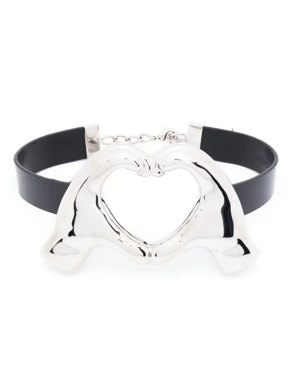 Emoji Heart Leather Choker