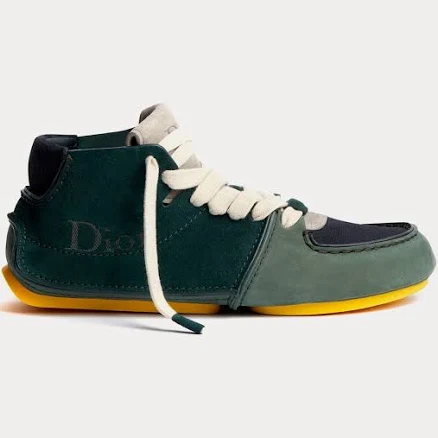 Dior Roadie in Nubuck & Suede Green / Navy Blue Boots Green / Dior - US / US