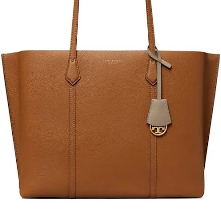 Tory Burch Logo-Print Leather Tote Bag