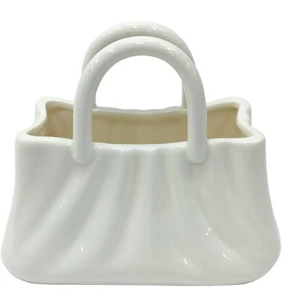 Ashland White Ceramic Handbag