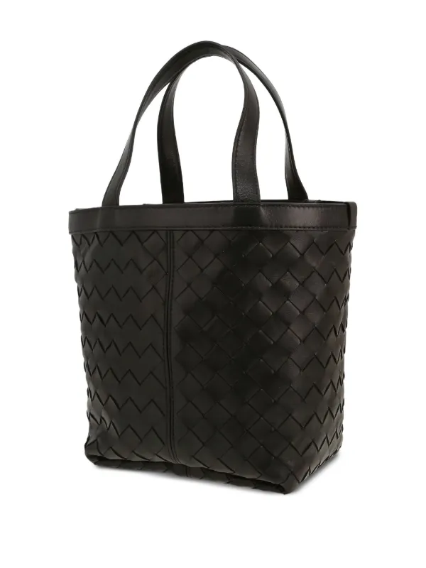 Intrecciato Leather Tote Bag