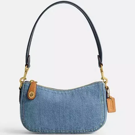 Coach Women's Swinger 20 Denim Shoulder Bag